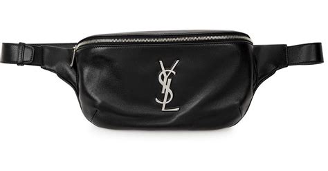 marsupio uomo ysl|Saint Laurent Men's YSL Marsupio Leather Belt Bag.